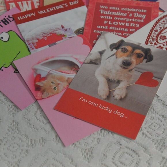 Valentines Day Cards 15 Various Brand New with Envelopes - Picture 5 of 11